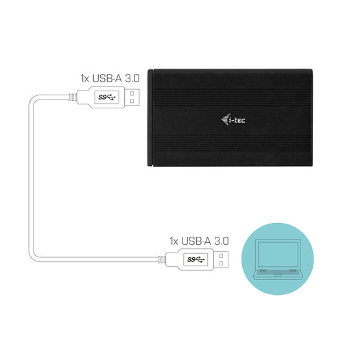 i-tec Advance MYSAFEU312 storage drive enclosure