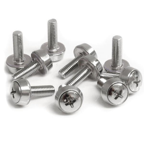 M5 Montageschrauben 50er-Pack für Serverschrank Silber