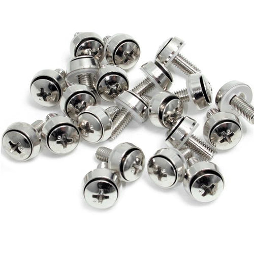 M6 x 12mm Mounting Screws 100 Pack Stainless Steel Rack Accessory