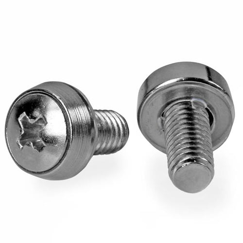 M6 x 12mm Mounting Screws 100 Pack Stainless Steel Rack Accessory