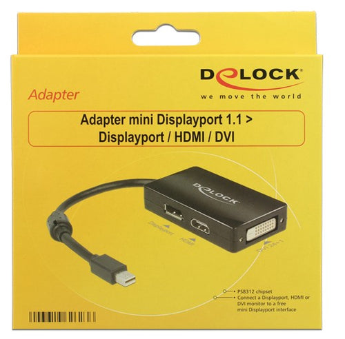 DeLOCK 0.16m DisplayPort/Displayport + HDMI + DVI