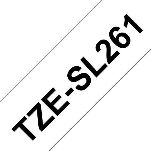 Brother TZE-SL261 Label Making Tape Black on White 12mm 5Y Durable