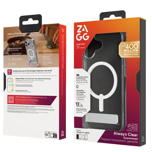 ZAGG Crystal Palace Snap Kickstand (Button Cover) mobile phone case