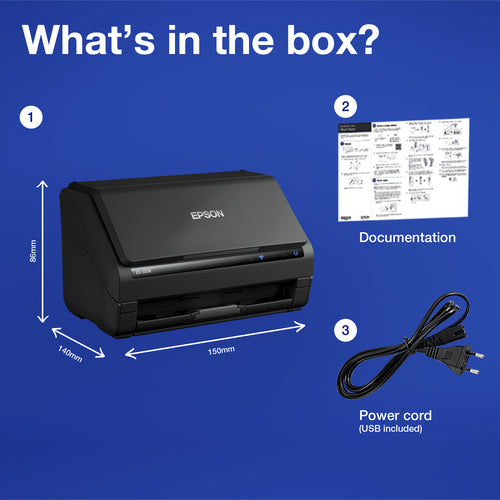 Epson WorkForce ES-550W A4 Scanner 45PPM