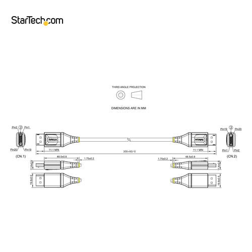 StarTech.com DP14VMM1F DisplayPort cable
