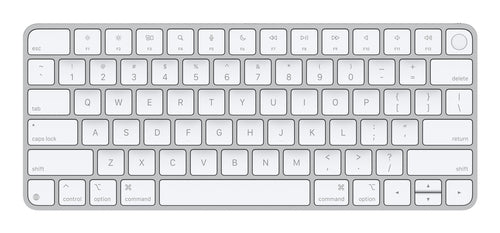 Apple Magic Keyboard with Touch ID USB-C Wireless QWERTY Silver White