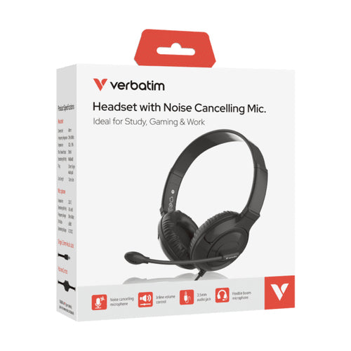 Verbatim Headset with Noise Cancelling Mic