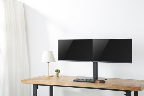 Monitor Mount Freestanding Stand for 17-27 Inch Displays 12kg Black