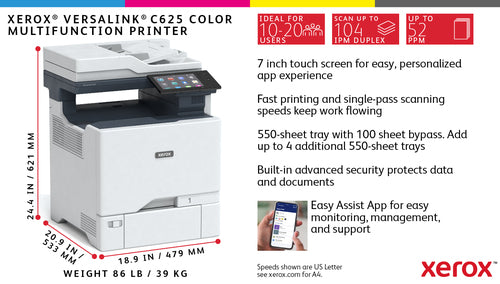 Xerox VersaLink C625V_DN multifunction printer