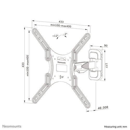 Neomounts WL40-540BL14 TV mount/stand