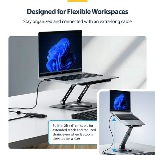 4-Port USB-A Hub 5Gbps StarTech.com Portable Desktop Laptop