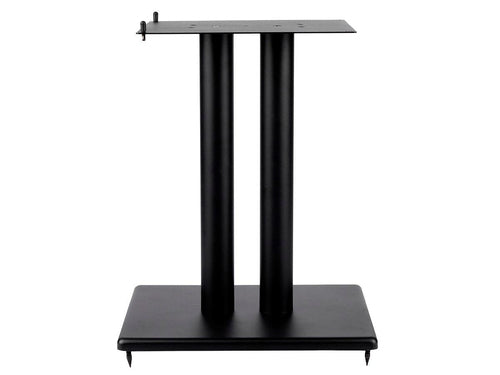 Monoprice Floor Speaker Mount Heavy-Duty Steel MDF Wood Design 34kg Capacity 45.7cm Height