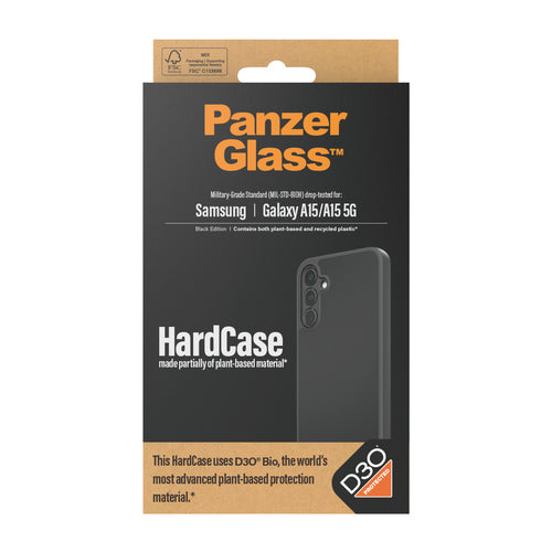 PanzerGlass ® HardCase Black with D3O® Samsung Galaxy A15 | A15 5G mobile phone case