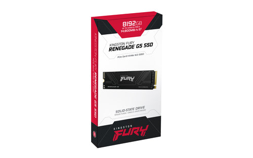 8TB Kingston Technology FURY Renegade G5 M.2 NVMe SSD 14800MB/s