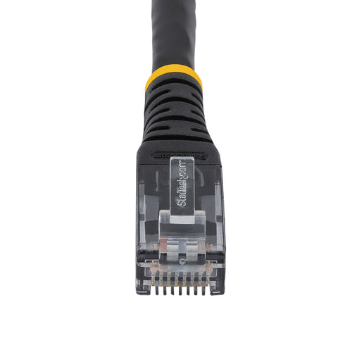 25ft CAT6 Ethernet Cable Black 250MHz 100W PoE RJ45 Molded Network Patch Cord