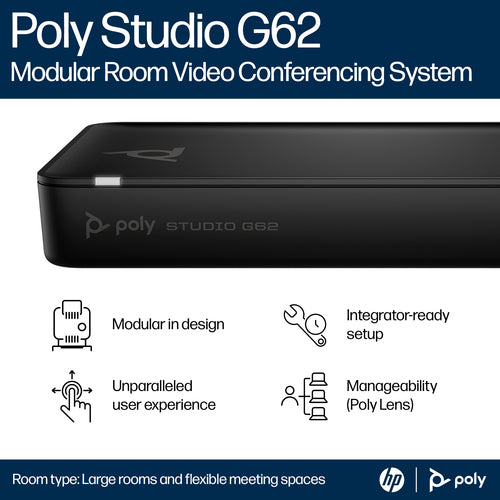 HP Poly Studio G62 video conferencing system