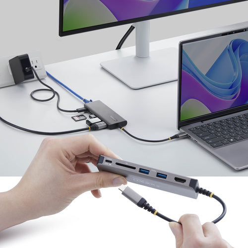 USB-C Multiport Adapter StarTech 177B 4K 60Hz 140W PD 3-Port Hub - 177B-USBC-MULTIPORT