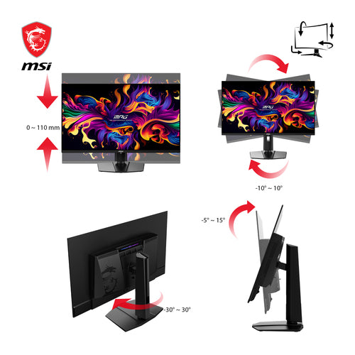 MSI MPG 321URXDE QD-OLED computer monitor