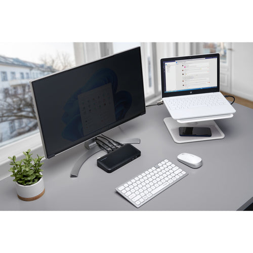 Kensington K75504US-SP Mini Wireless Tastatur – RF & Bluetooth – Silber – QWERTZ Layout