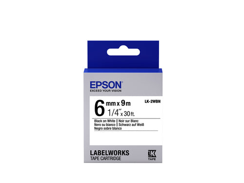 Epson LK-2WBN label-making tape
