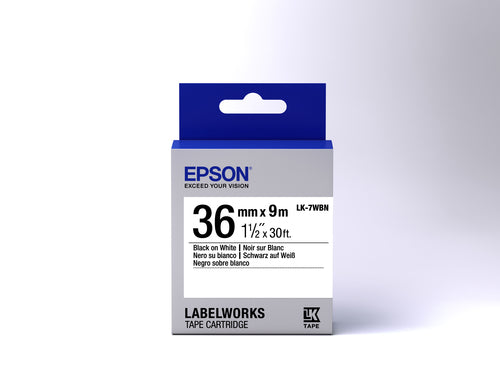 Epson LK-7WBN label-making tape