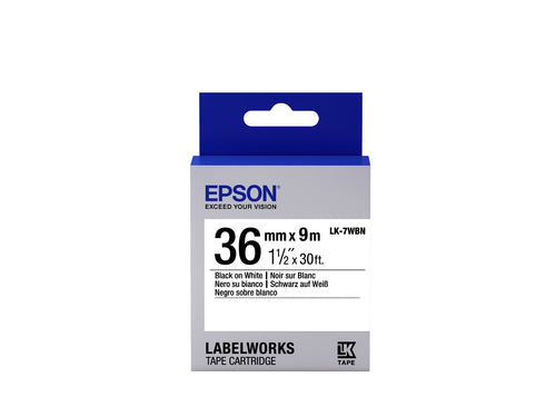 Epson LK-7WBN label-making tape