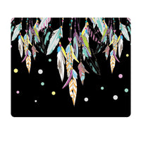 Centon Hipster Prints Non-Slip Base Black Image Mouse Pad