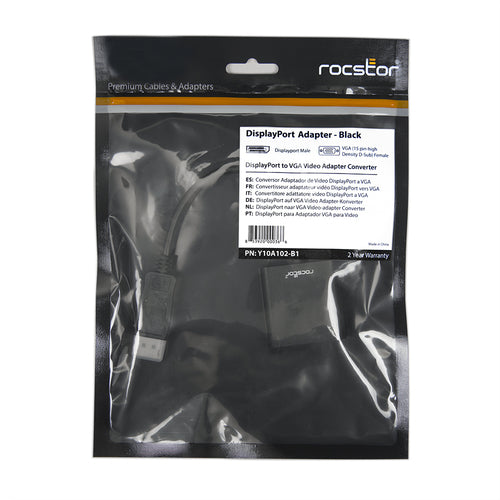 Rocstor 0.15m, Displayport/VGA