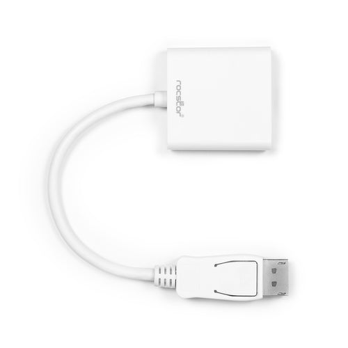 DisplayPort to VGA Adapter Rocstor 0.15m Male to Female 1.1a