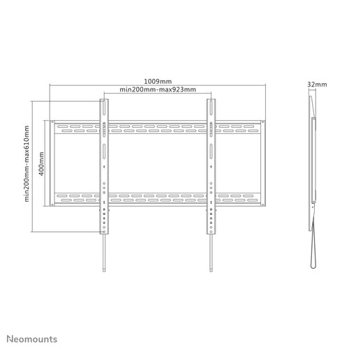 Neomounts LFD-W1000 TV mount/stand