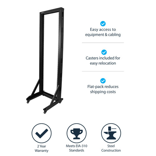 StarTech.com 2POSTRACK42 rack cabinet