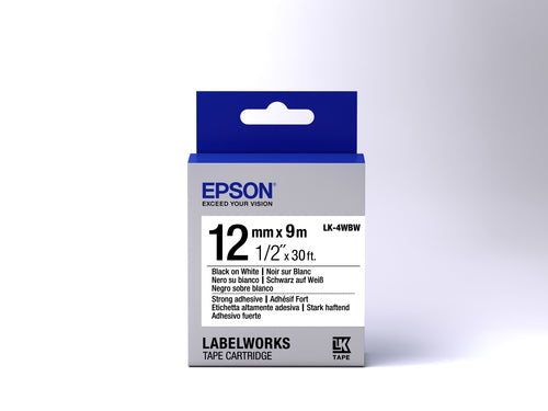 Epson LK-4WBW label-making tape