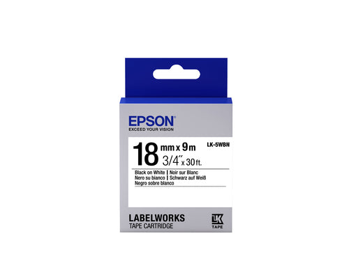 Epson LK-5WBN label-making tape