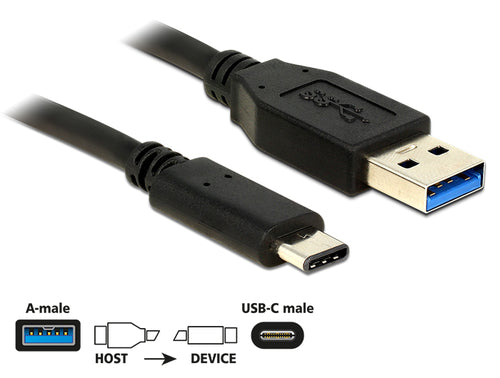DeLOCK 1m USB3.1-C/USB3.1-A USB cable