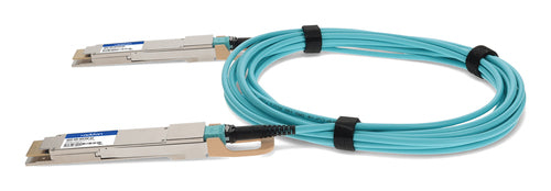 InfiniBand Fiber Optic Cable AddOn QDD-400-AOC5M 5m QSFP-DD AOC