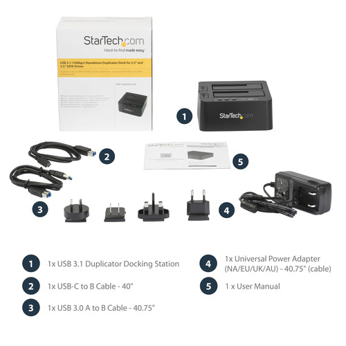 StarTech.com SDOCK2U313R media duplicator