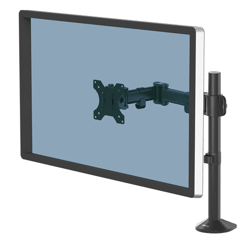 Fellowes Reflex Monitorarm - Verstellbarer Monitorhalter für 32-Zoll-Bildschirme - VESA-kompatibel - Schwarz