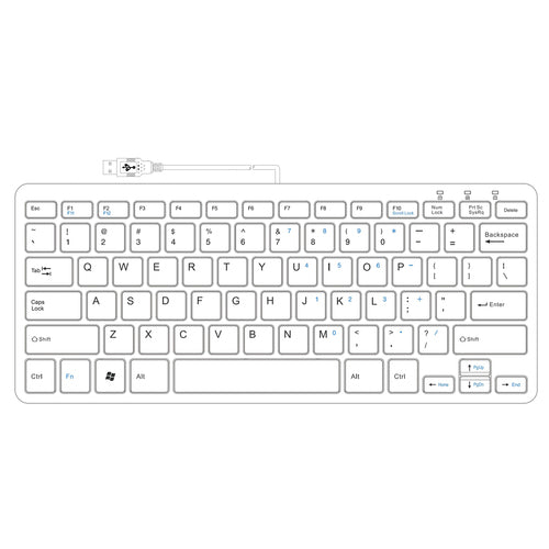 Ergonomische Kompakttastatur R-Go Tools QWERTZ USB kabelgebunden Schwarz Mini-Scherentasten-Schalter