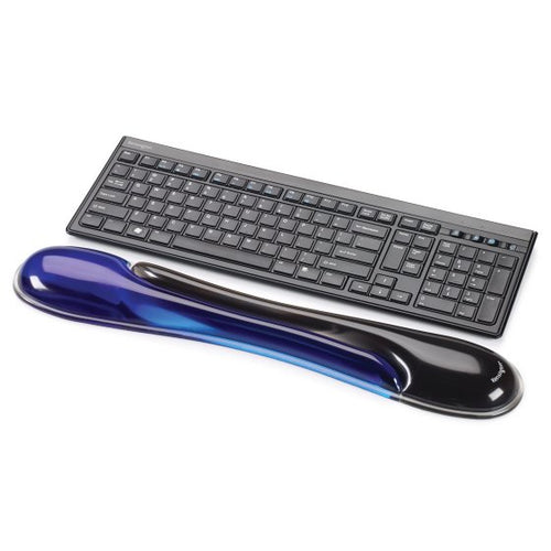 Kensington K62397AM Gel-Handgelenkauflage – Ergonomische Unterstützung für Komfort – Schwarz & Blau