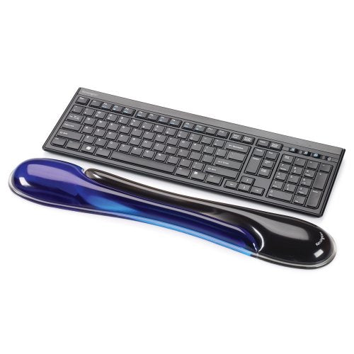 Kensington K62397AM Gel-Handgelenkauflage – Ergonomische Unterstützung für Komfort – Schwarz & Blau