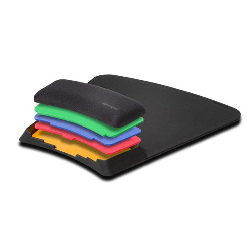 Kensington SmartFit Black Monochromatic Wrist Rest Comfortable Support