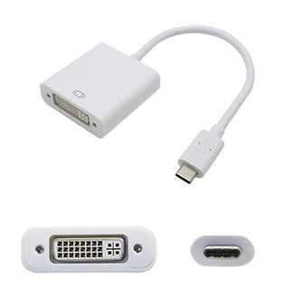USB 3.1 Typ-C auf DVI-I Adapter 0,2m Grafikkonverter Weiß