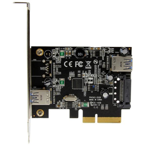 2-Port USB 3.1 PCIe Card USB-A External Internal Adapter