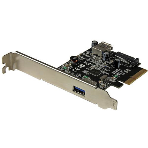 2-Port USB 3.1 PCIe Card USB-A External Internal Adapter