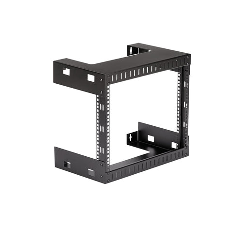 StarTech 8U Wall Mount Network Rack RK812WALLO - 12" Deep - Black - Space-Saving Storage