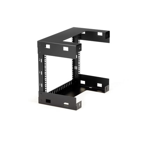 StarTech 8U Wall Mount Network Rack RK812WALLO - 12" Deep - Black - Space-Saving Storage