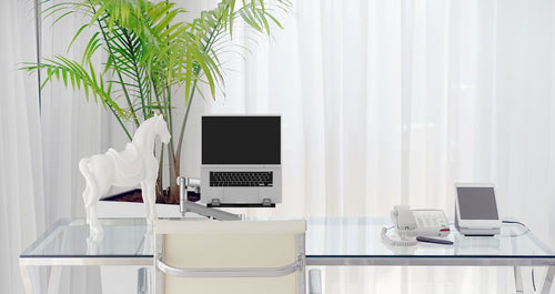 Adjustable Laptop Stand Atdec AWMS-NDB White Aluminum 18 Inch
