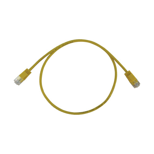 Cat6a 10G Snagless Molded Slim UTP Ethernet Cable 3ft Yellow