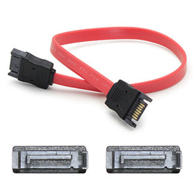 SATA Cable 0.61m SATA I Male/Female Black Red Straight Connector