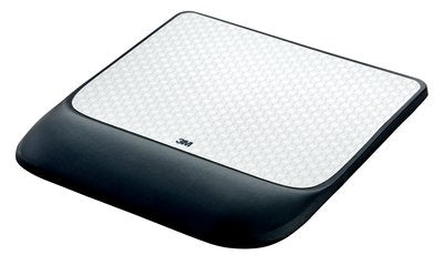3M Precise Gel Wrist Rest - Ergonomic Black and White Support